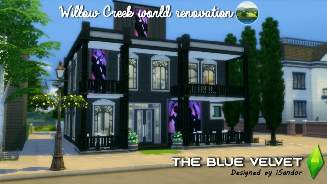 Sims 4 The blue velvet Willow Creek renovation by iSandor at Mod The Sims
