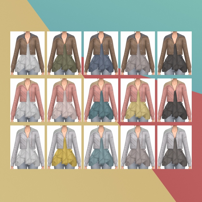 Trend Ruffle Jacket S3 Conversion at Busted Pixels » Sims 4 Updates
