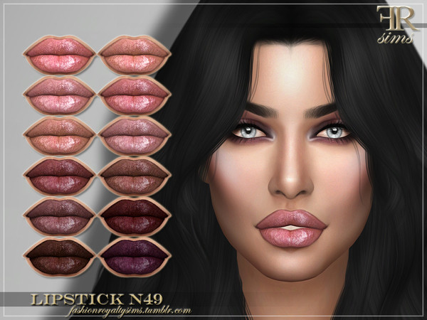 Sims 4 FRS Lipstick N49 by FashionRoyaltySims at TSR