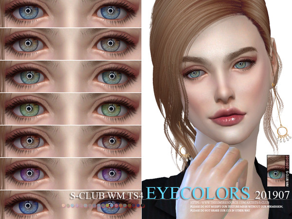 Sims 4 Eyecolors 201907 by S Club WM at TSR