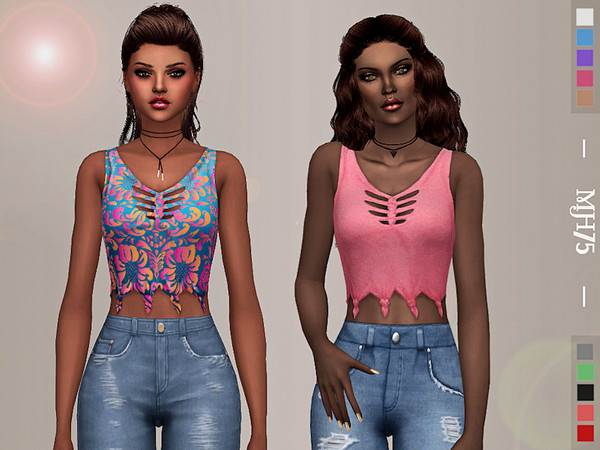 Summer Tops by Margeh-75 at TSR » Sims 4 Updates
