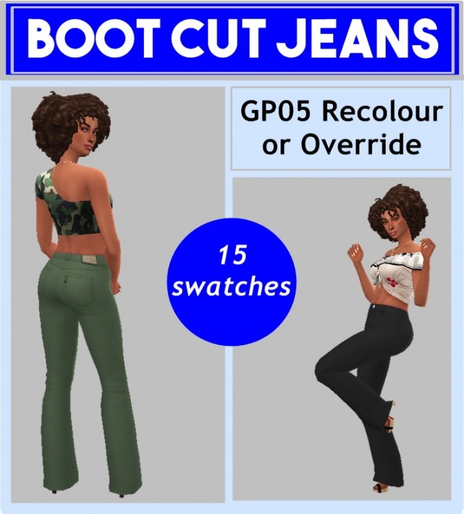 Sims 4 GP05 BOOTCUT JEANS at Sims4Sue