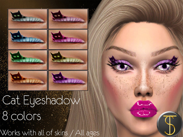 Sims 4 Cat Eyeshadow by turksimmer at TSR