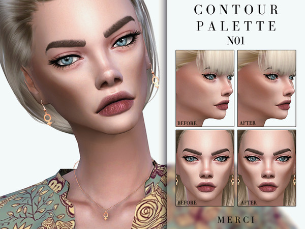 Sims 4 Contour Palette N01 by Merci at TSR