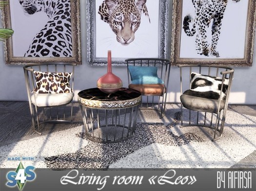 Sims 4 Leo living room at Aifirsa