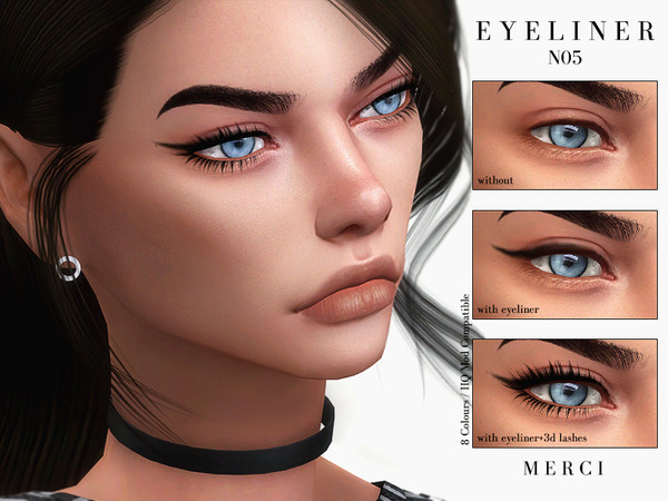 Sims 4 Eyeliner N05 by Merci at TSR