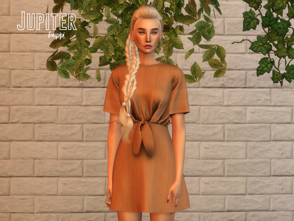 Sims 4 Jupiter dress by laupipi at TSR