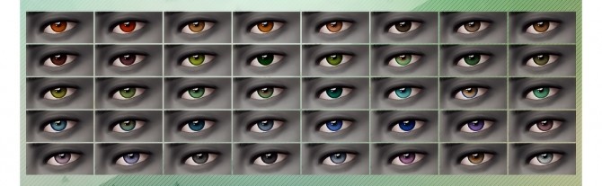 Sims 4 DFJ’s Whisper Eyes Recolor 40 non default colors at Viiavi