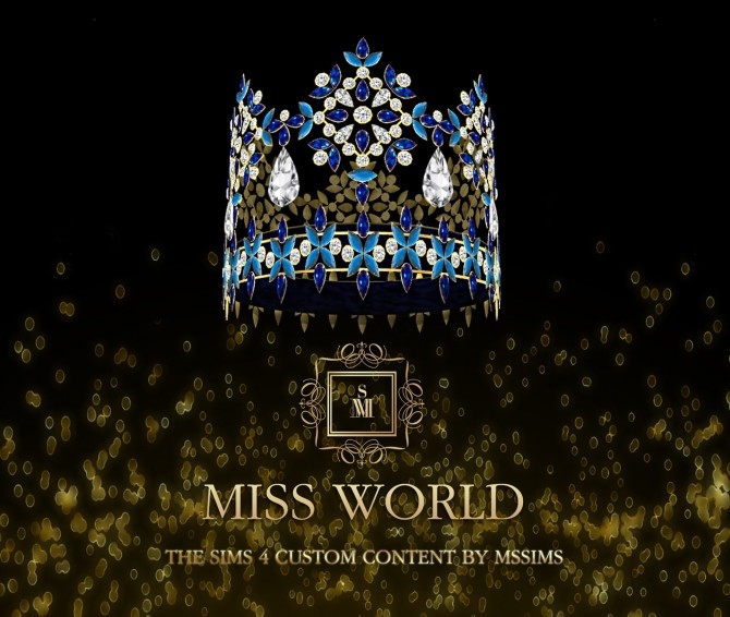 Sims 4 MISS WORLD CROWN at MSSIMS