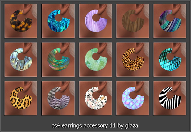 Sims 4 Earrings 11 at All by Glaza
