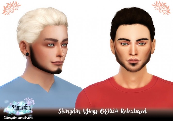 Sims 4 Wings OE1024 Hair Retexture Naturals + Unnaturals at Shimydim Sims