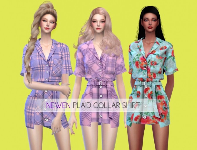 Sims 4 Sunshine lavender set at NEWEN