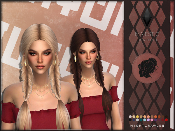 Majestic hair by Nightcrawler Sims at TSR » Sims 4 Updates