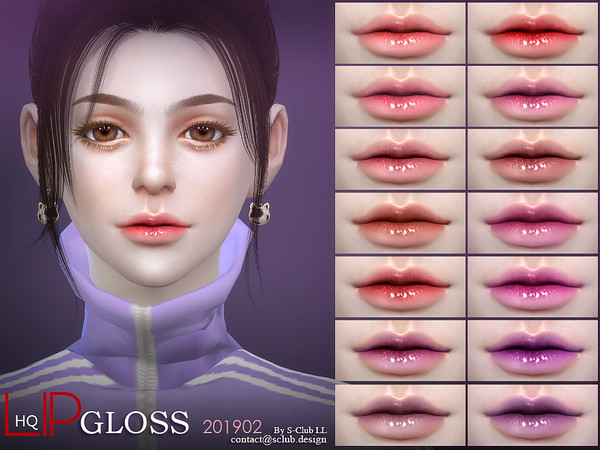 Sims 4 Lipstick 201902 by S Club LL at TSR