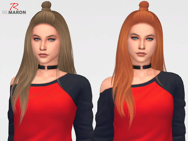 Sims 4 Luna Hair Retexture by remaron at TSR