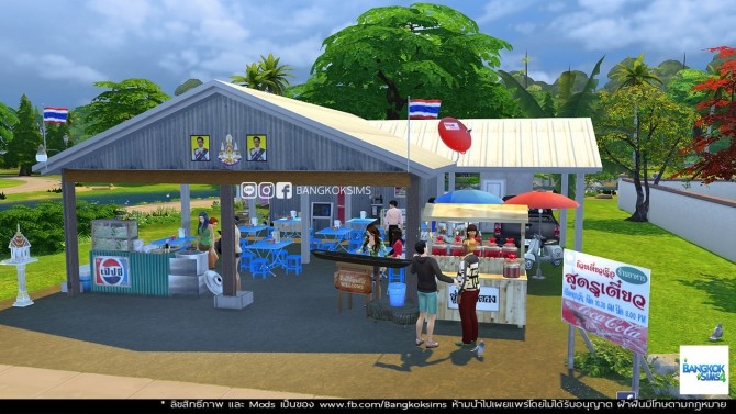 Sims 4 Authentic boat Noodle in Rangsit at BangkokSims