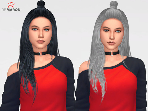 Sims 4 Luna Hair Retexture by remaron at TSR
