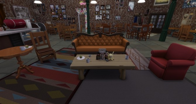 Sims 4 Central Perk FRIENDS NO CC by Astonneil at Mod The Sims