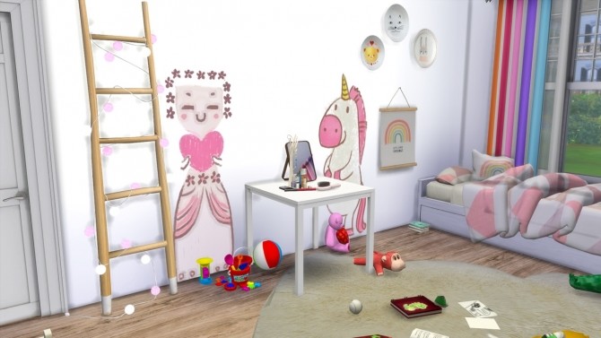 Sims 4 LOVELY GIRL BEDROOM at MODELSIMS4
