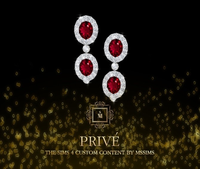Sims 4 PRIVE EARRING NO.2 at MSSIMS