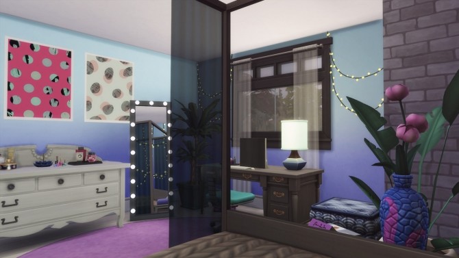 Sims 4 Dreamy Teen Bedroom at GravySims