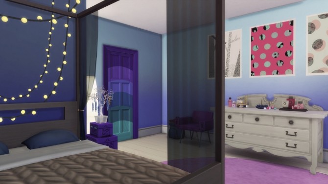 Sims 4 Dreamy Teen Bedroom at GravySims