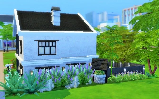 Sims 4 Cozy Two story house by heikeg at Mod The Sims