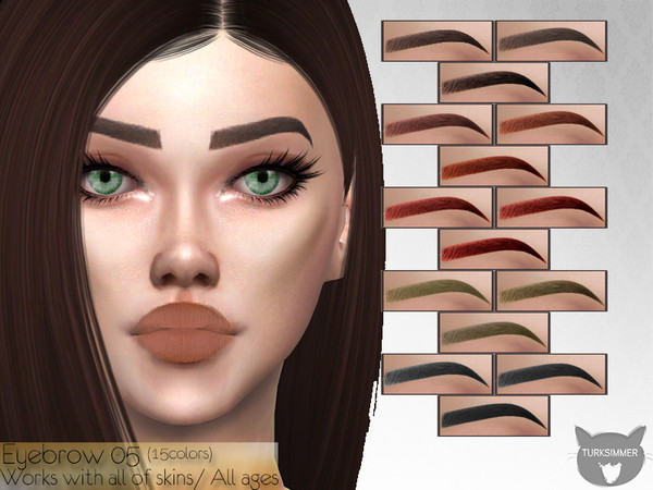 Sims 4 Eyebrow 05 by turksimmer at TSR