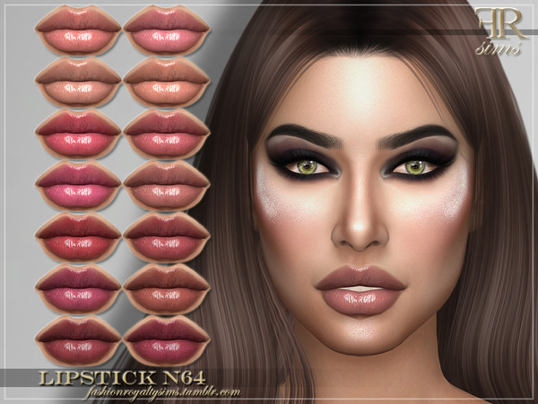 Sims 4 FRS Lipstick N64 by FashionRoyaltySims at TSR