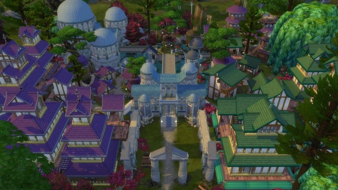 Sims 4 Darnassus Rebuilt from the ashes by SatiSim at Mod The Sims