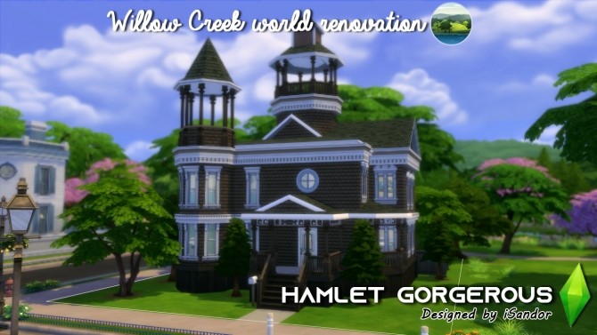 Sims 4 Hamlet gorgerous Willow Creek renovation by iSandor at Mod The Sims