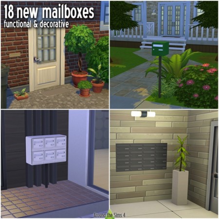 Functional Mailboxes by Sandy at Around the Sims 4