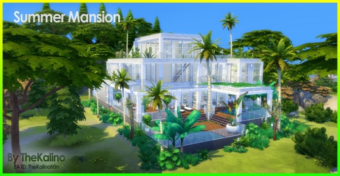 Sims 4 Summer Mansion at Kalino