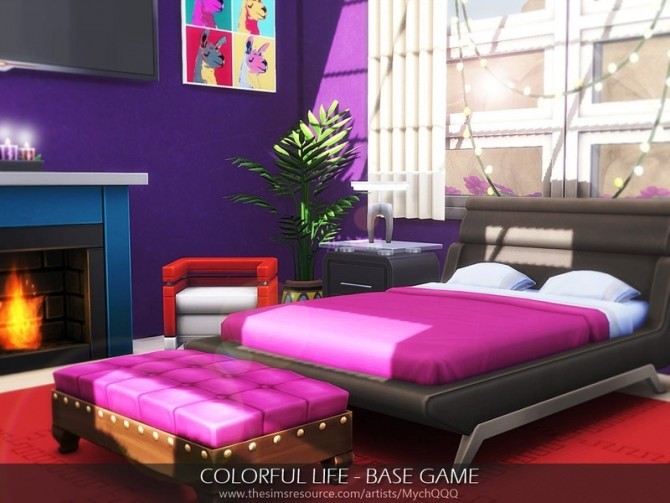 Sims 4 Colorful Life House by MychQQQ at TSR