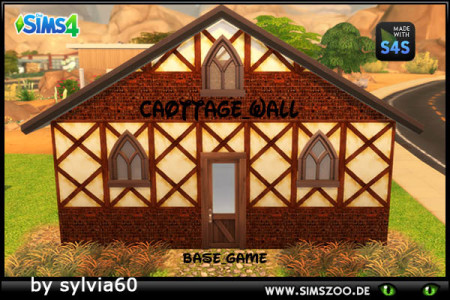 Cottage Wall by sylvia60 at Blacky’s Sims Zoo