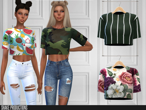 Sims 4 277 Top by ShakeProductions at TSR