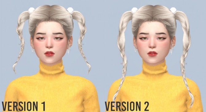 Sims 4 Round it goes hair at Casteru