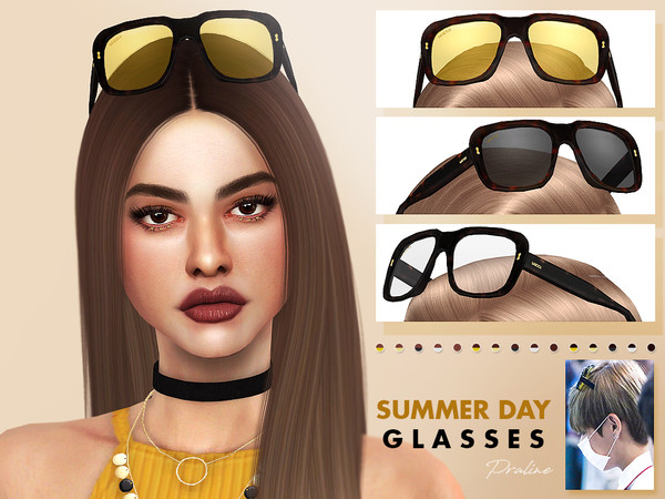 Sims 4 Summer Day Glasses by Pralinesims at TSR
