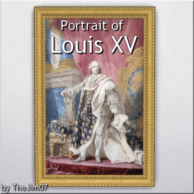 Sims 4 Portrait of Louis XV by TheJim07 at Mod The Sims
