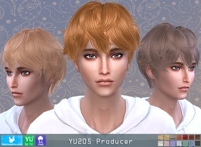 Sims 4 YU205 Producer hair (P) at Newsea Sims 4