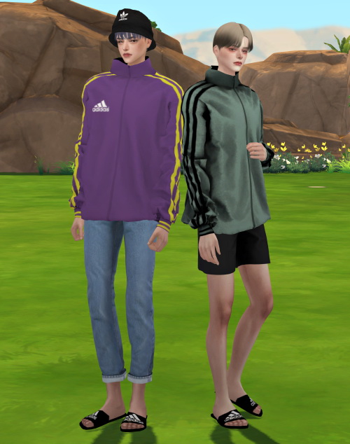 Sims 4 Jersey jacket at Lemon Sims 4