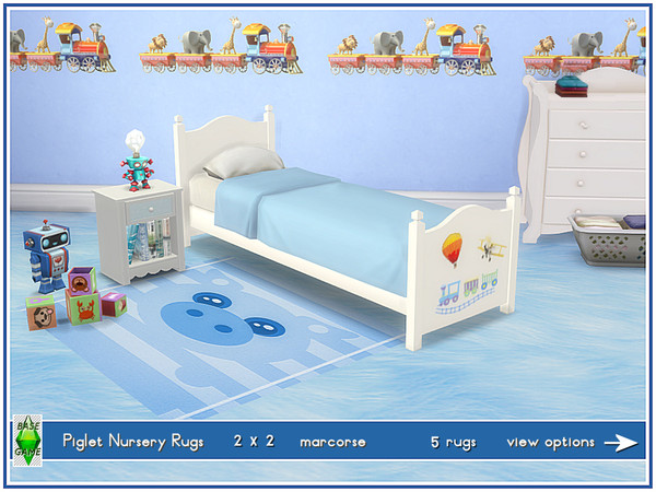 Sims 4 Piglet Nursery Rugs by marcorse at TSR