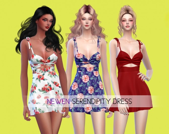 Sims 4 Serendipity Dress at NEWEN