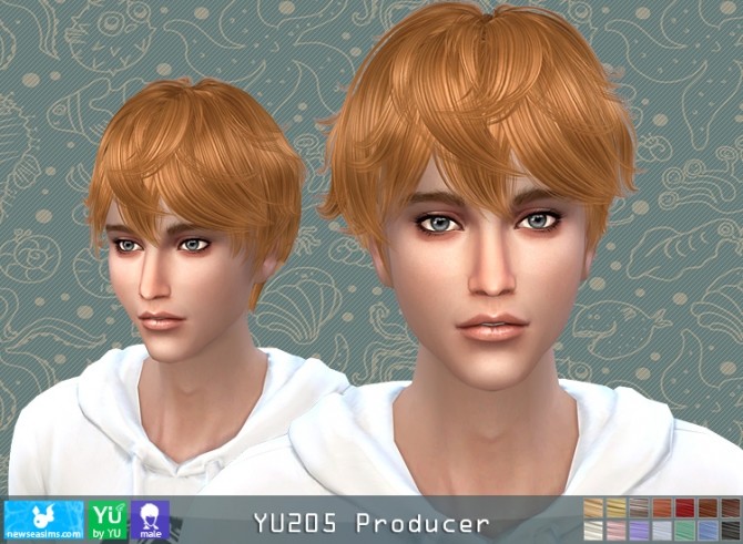 Sims 4 YU205 Producer hair (P) at Newsea Sims 4