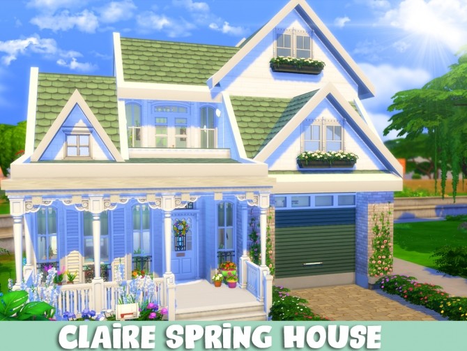 Sims 4 Claire Spring House at MSQ Sims