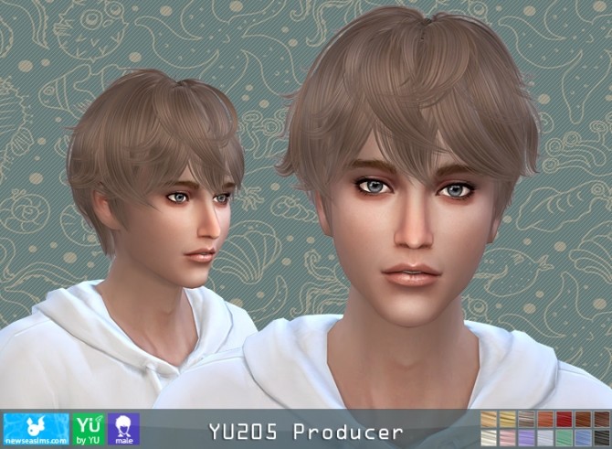 YU205 Producer hair (P) at Newsea Sims 4 » Sims 4 Updates
