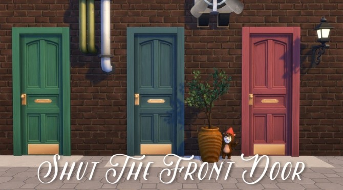 Sims 4 Shut the Front Door at Hamburger Cakes