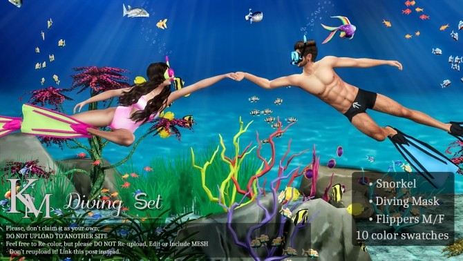 Sims 4 Diving Set by Katarina at KM