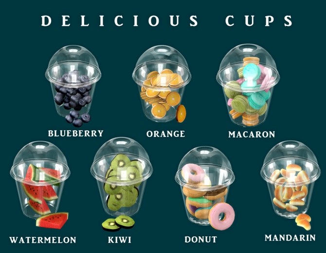 Sims 4 Delicious Cups (P) at Leo Sims