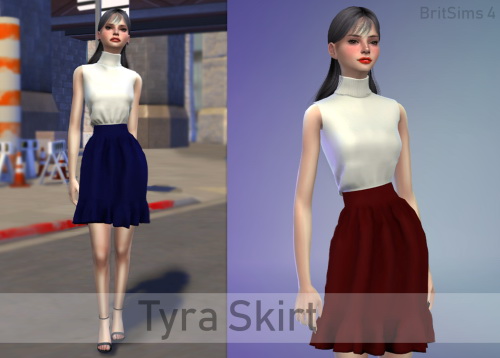 Sims 4 Tyra Skirt at BritSims 4